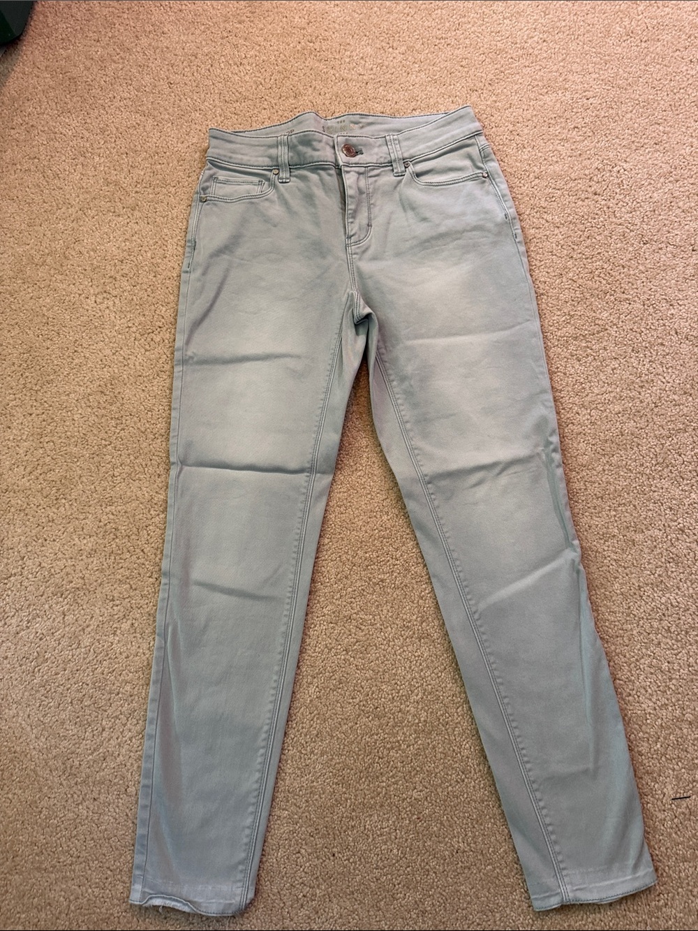 White House Black Market Skinny Jeans in Pale Blue